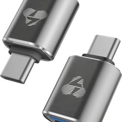 Powertech Μετατροπέας USB-C male σε USB-A female Γκρι 1τμχ PTR-0148