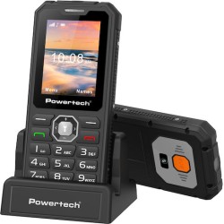 Powertech Sentry Armor Dual SIM Κινητό με Κουμπιά Μαύρο