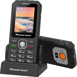 Powertech Sentry Armor Dual SIM Κινητό με Κουμπιά Μαύρο