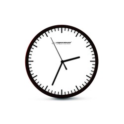 ESPERANZA Ρολόι τοίχου Budapest EHC010W, 20cm, λευκό/καφέ
