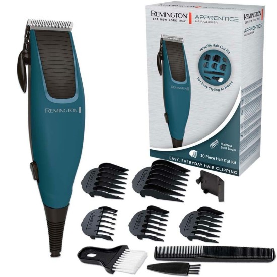 Remington Apprentice Επαναφορτιζόμενη Κουρευτική Μηχανή Πράσινη HC5020