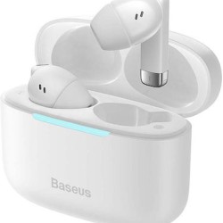 Baseus Bowie E9 Earbud Bluetooth Handsfree Ακουστικά με Θήκη Φόρτισης Λευκά