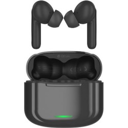 Devia Star E1 In-ear Bluetooth Handsfree Ακουστικά με Θήκη Φόρτισης Μαύρα