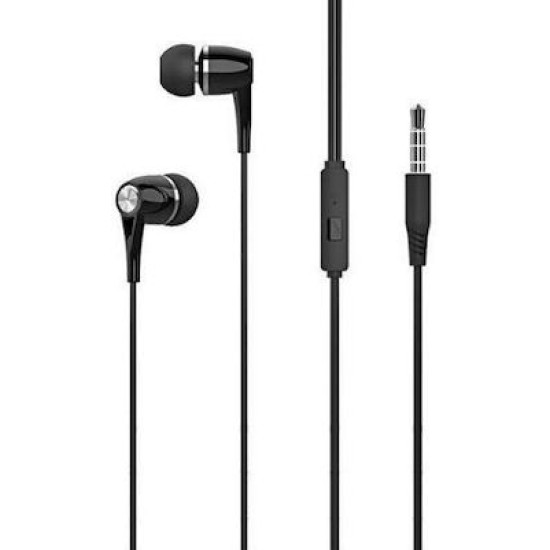 XO EP21 Handsfree Μονό με Βύσμα 3.5mm Μαύρο