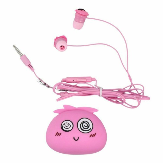 Jellie Monster Deman YLFS-01 In-ear Handsfree με Βύσμα 3.5mm Ροζ