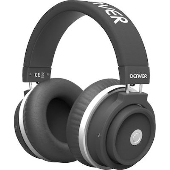 Denver BTH-250 Ασύρματα Bluetooth On Ear Ακουστικά με 6 ώρες Λειτουργίας Μαύρα