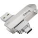 Hoco UD10 32GB USB 2.0 Stick με σύνδεση USB-A & USB-C Ασημί