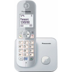 Panasonic KX-TG6811 Ασύρματο Τηλέφωνο με Aνοιχτή Aκρόαση Ασημί