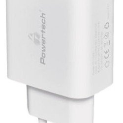 Powertech Φορτιστής Χωρίς Καλώδιο με Θύρα USB-C 30W Power Delivery / Quick Charge 3.0 Λευκός (PT-1043)