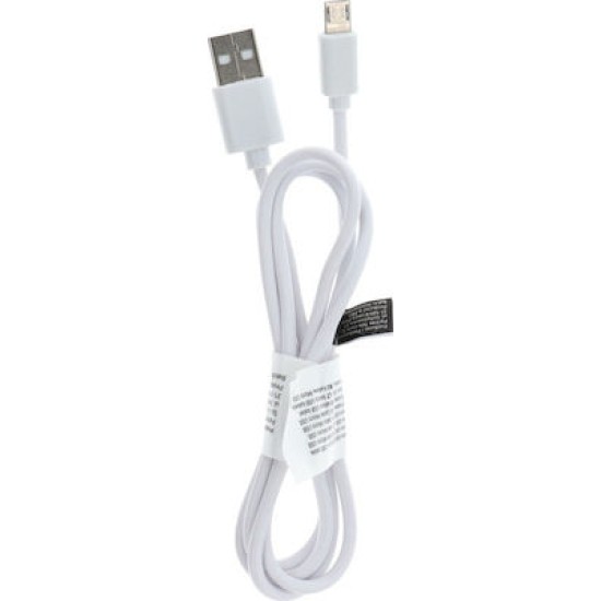 C363 Regular USB 2.0 to micro USB Cable Λευκό 1m