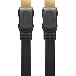 Goobay HDMI 1.4 Flat Cable HDMI male - HDMI male 3m Μαύρο