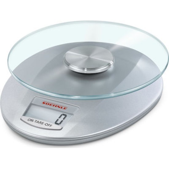 Soehnle Roma Ψηφιακή Ζυγαριά Κουζίνας 1gr/5kg Silver