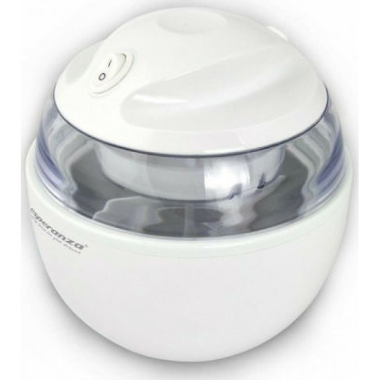 Esperanza Vanilla Παγωτομηχανή 0.6lt Λευκή