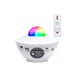 Bluetooth Διακοσμητικό Φωτιστικό με Φωτισμό RGB Party Light σε Λευκό Χρώμα